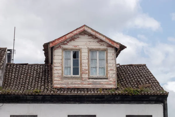 Arquitectura urbana típica dos Açores — Fotografia de Stock