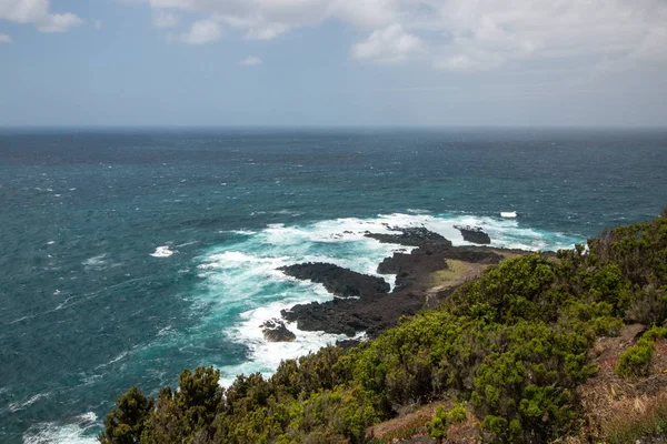 Ponta da Ferraria coastline — Stockfoto