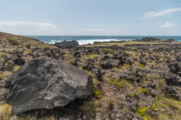 Ponta da Ferraria coastline — Stockfoto