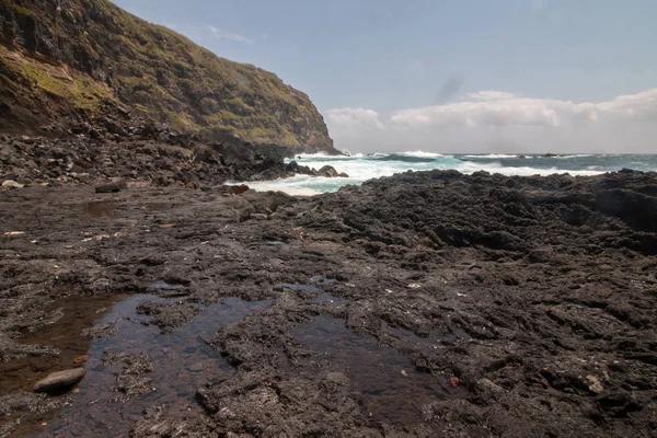 Ponta da Ferraria coastline — Stockfoto