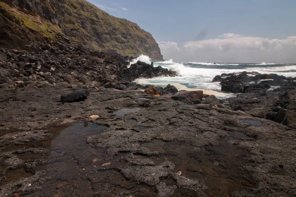 Ponta da Ferraria coastline — Stockfoto