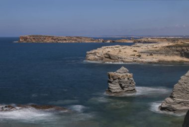 Peniche yakınındaki kıyı şeridi