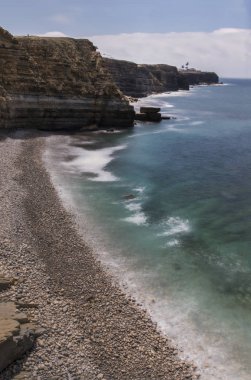 Peniche yakınındaki kıyı şeridi