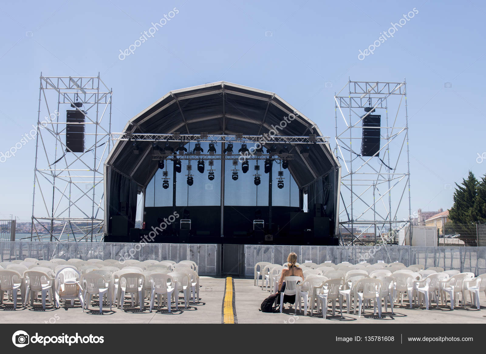 Outdoor concert stage Stock Photo by ©membio 135781608