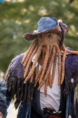 Loule, Portekiz - Şubat 2016: Renkli karnaval (Carnaval) geçit 