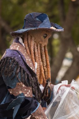 Loule, Portekiz - Şubat 2016: Renkli karnaval (Carnaval) geçit 