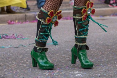 Karnaval dansçı bacaklar