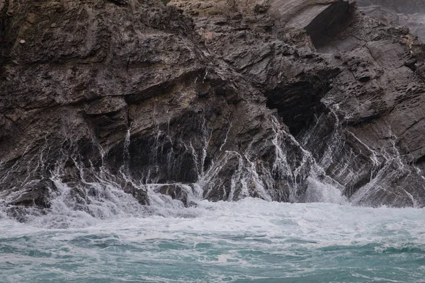 Porto Covo kaba kıyı şeridi deniz — Stok fotoğraf