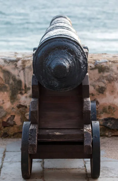 Old portuguese military canon — Stock Photo, Image