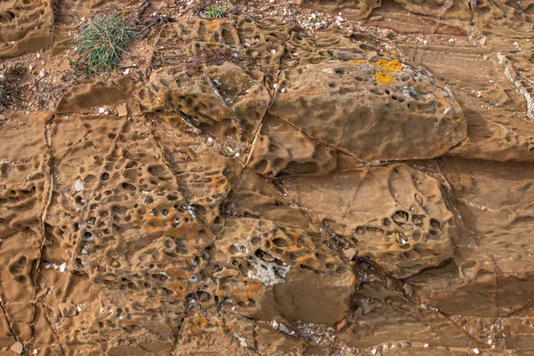 Textura de rocha em camadas — Fotografia de Stock