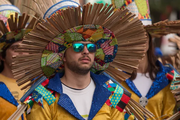 LOULE, PORTUGAL - FEB 2016: Colorful Carnival (Carnaval) Parade — Stock Photo, Image