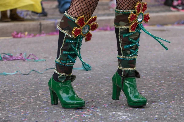 Pernas dançarinas de carnaval — Fotografia de Stock