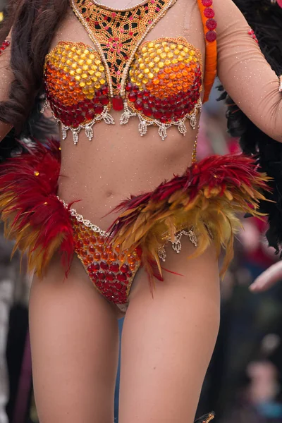 Karnaval dansçı bacaklar — Stok fotoğraf