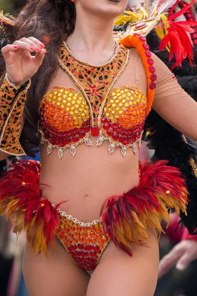 Carnaval danser benen — Stockfoto