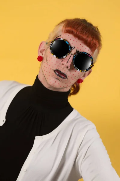 Pop Art Mode Mädchen — Stockfoto