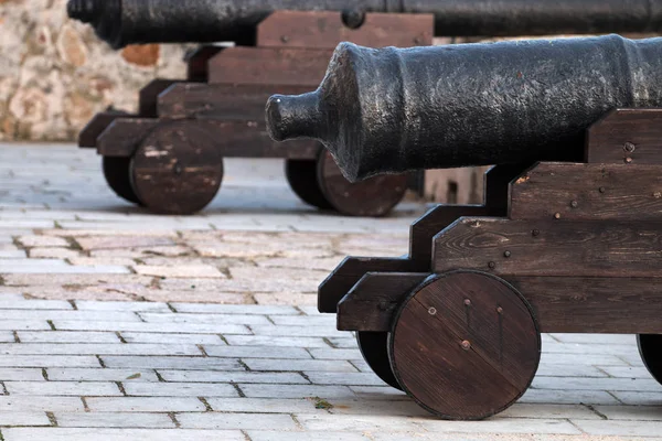 Old portuguese military canon Stock Image