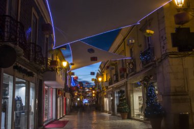 Faro, sokaklarında alacakaranlık