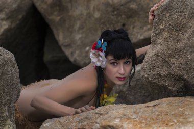 Dansçı temalı pinup kız