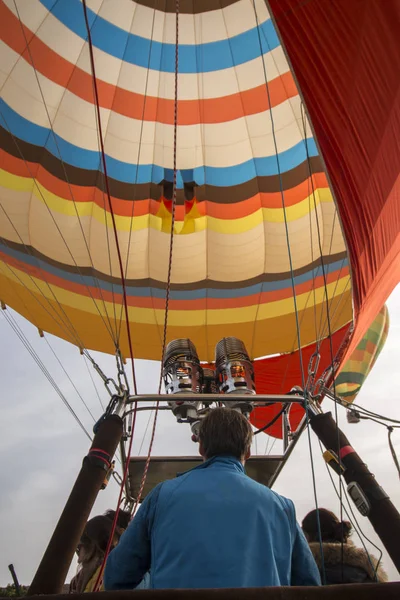 뜨거운 공기 풍선 축제의 승천 — 스톡 사진