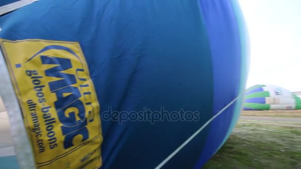 热气球的提升 — 图库视频影像