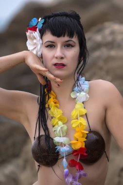 Dansçı temalı pinup kız