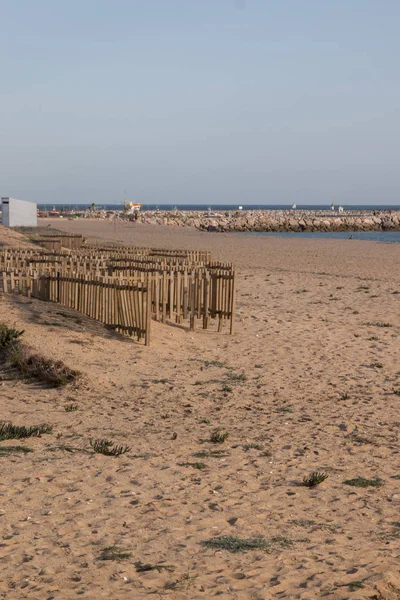 Beach dunes in vilamoura — Stock Photo, Image