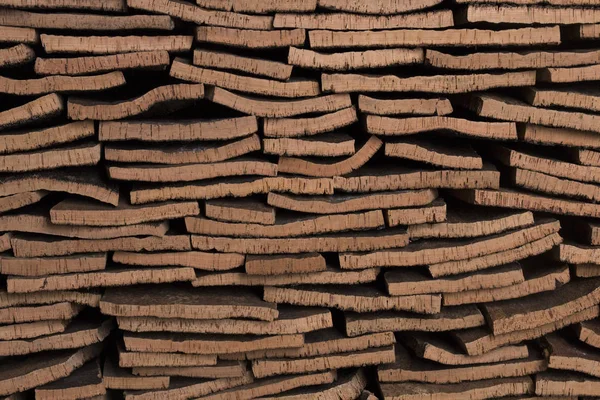 Cork planks stacking — Stock Photo, Image