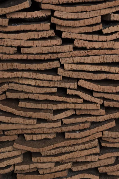 Cork planks stacking — Stock Photo, Image