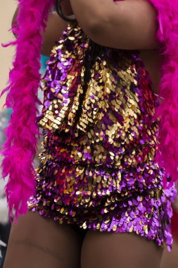 Renkli karnaval (Carnaval) geçit festival dansçı