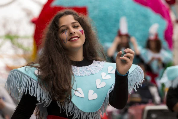 LOULE, PORTUGAL - FEB 2017: Colorido desfile de carnaval — Foto de Stock