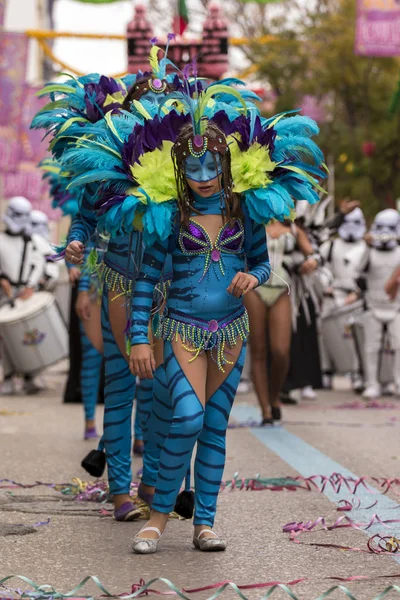 Loule, Portekiz - Şubat 2017: Renkli karnaval (Carnaval) geçit — Stok fotoğraf