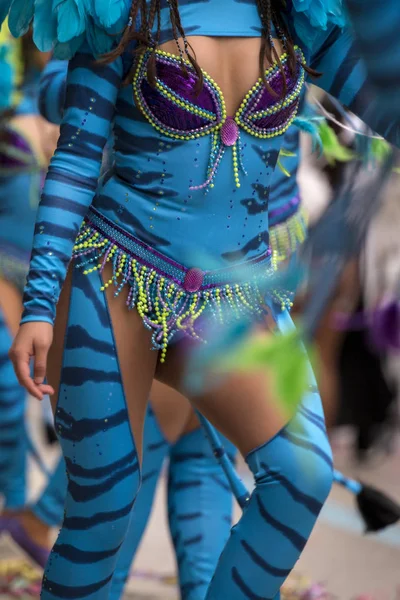 Carnevale danza costume femminile — Foto Stock