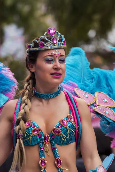 Loule, Portekiz - Şubat 2017: Renkli karnaval (Carnaval) geçit — Stok fotoğraf