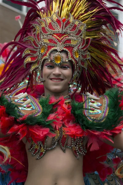 Loule, Portugal - Feb 2017: Färgglada Carnival (Carnaval) Parade — Stockfoto