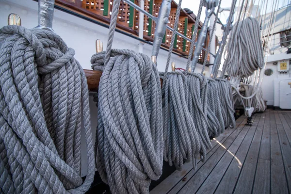 Alto detalhe da corda do navio — Fotografia de Stock