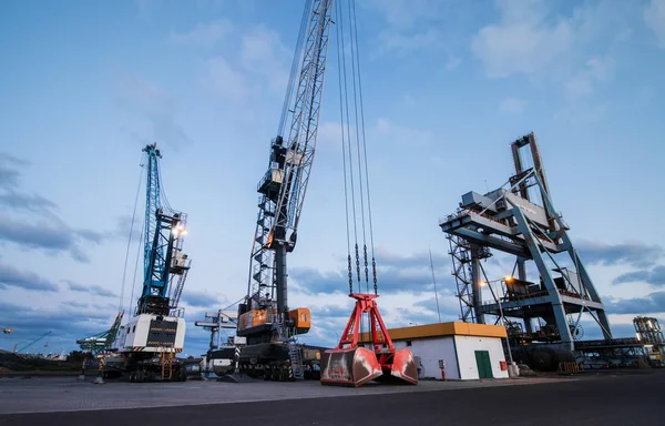 Sines port cranes — Stock Photo, Image