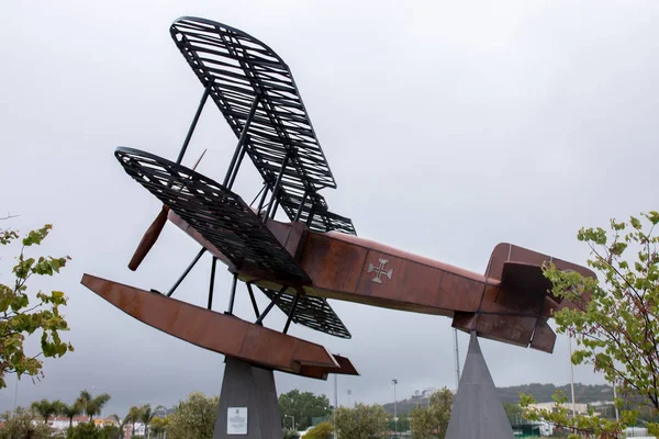 Primer cruce aéreo del monumento del Atlántico Sur — Foto de Stock