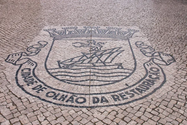 Brasão de armas de Olhao — Fotografia de Stock