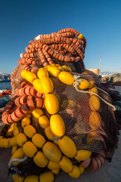 Pile de filet de pêche — Photo