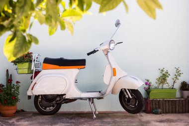 Klasik klasik motosiklet.