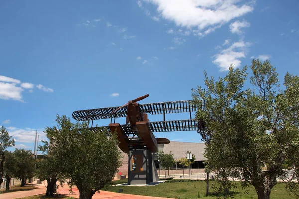 Replica seaplane monumento — Fotografia de Stock