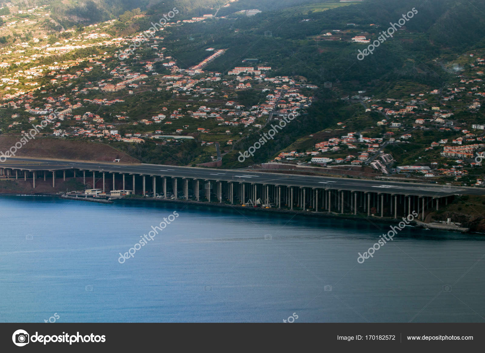 Madeira Airport Wide View Stock Photo By C Membio