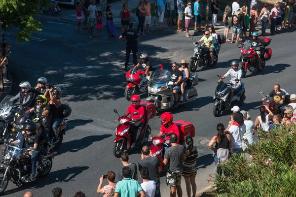 Desfile de motos em Faro — Fotografia de Stock