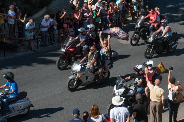 Desfile de motos em Faro — Fotografia de Stock