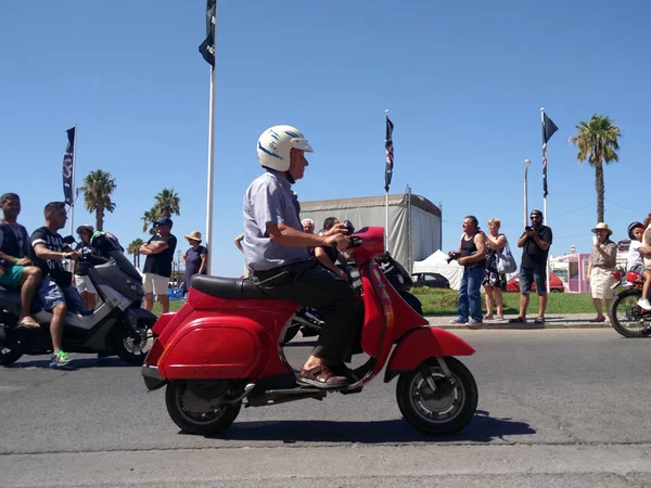 Desfile de motos em Faro — Fotografia de Stock