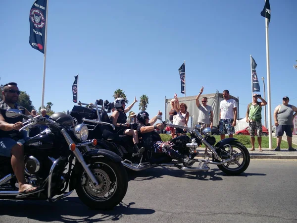 Desfile de motos en Faro — Foto de Stock