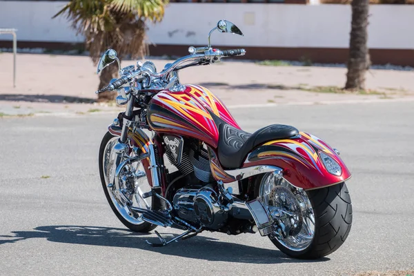 Motorrad glänzende Details — Stockfoto