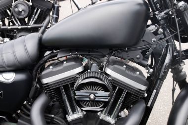 Motosiklet parlak ayrıntıları