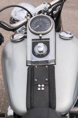 Motosiklet parlak ayrıntıları