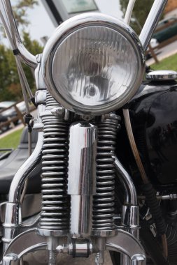 Motosiklet parlak ayrıntıları